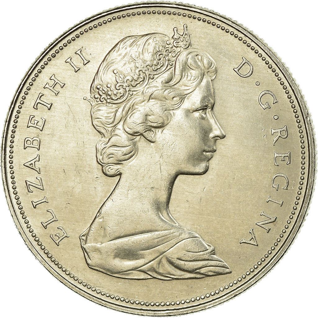 Kanada | 1 dolerio moneta | Nikelis | Antrasis portretas | KM:76.1; 76.2 | 1968–1976