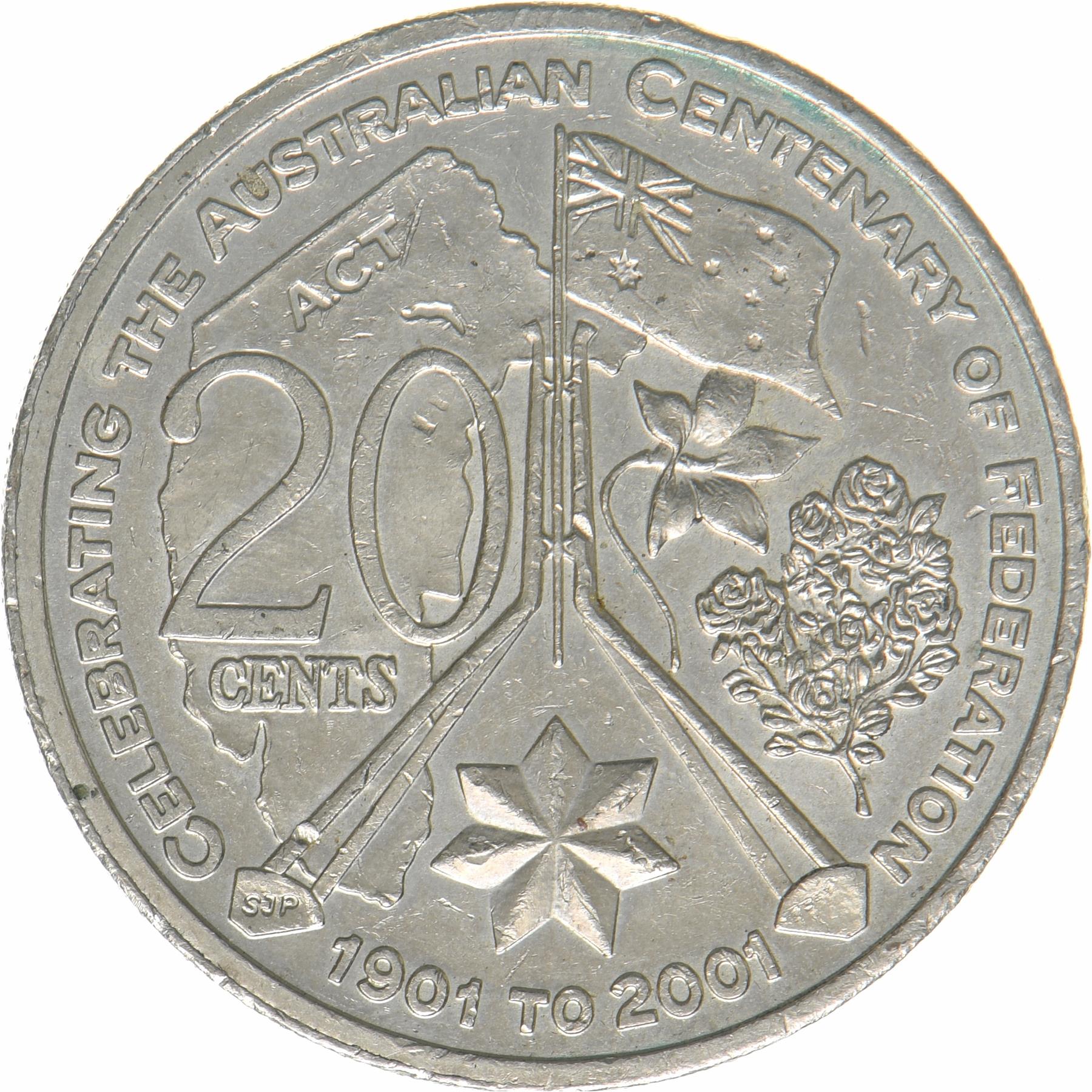 Australia | 20 Cents Coin | Australian Capital Territory | KM:552 | 2001