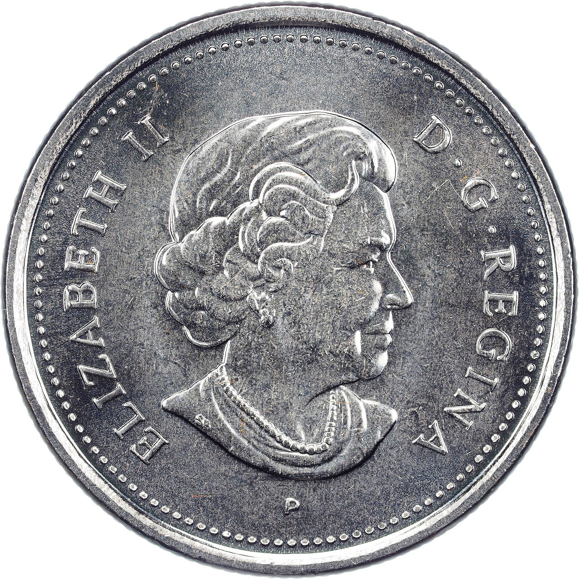 Canada | 25 Cents Coin | Year of the Veteran | Nickel plated steel | KM:535 | 2005