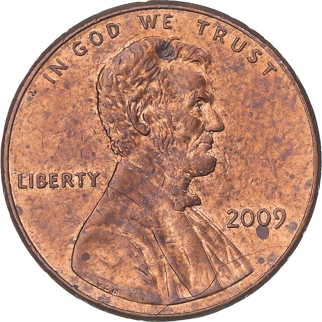 United States | 1 Cent Coin | Log Cabin | Km:441 | 2009