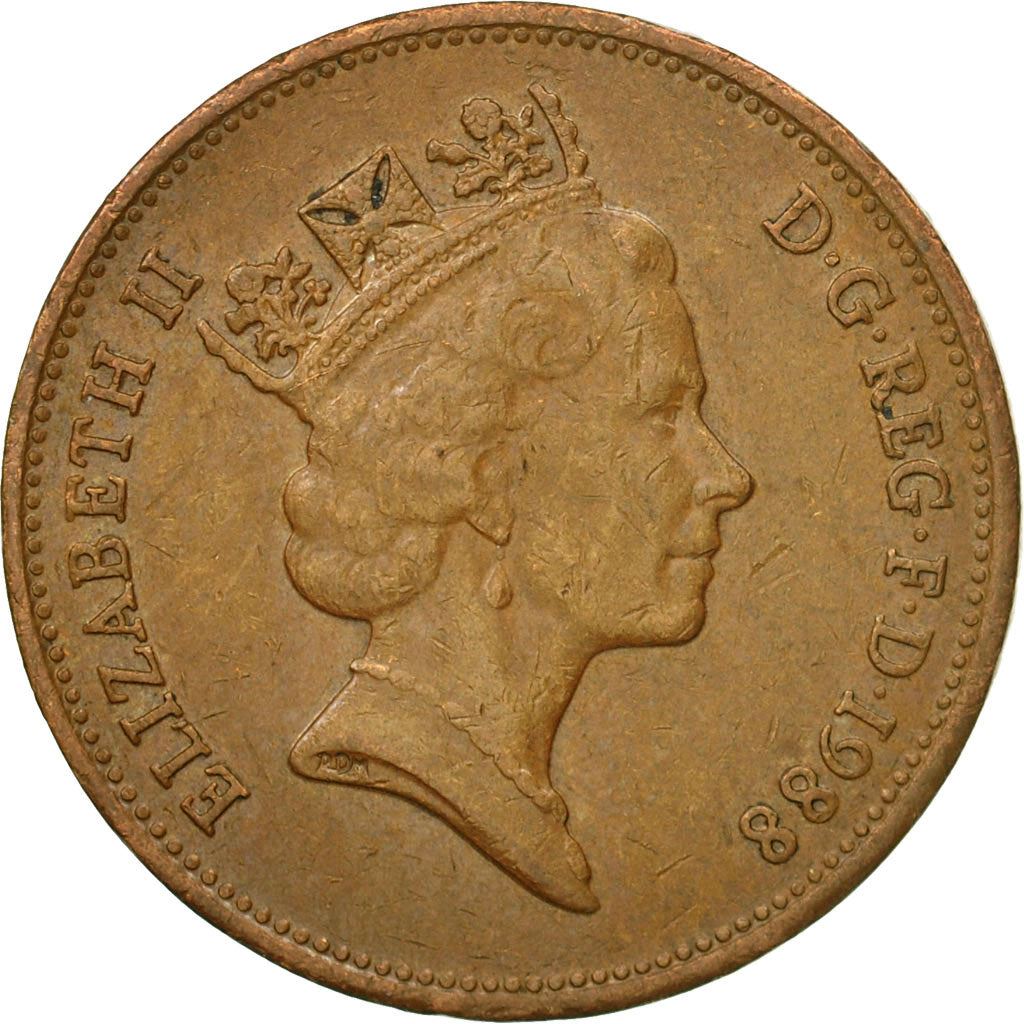 United Kingdom | 2 Pence Coin | Elizabeth II | Km:936 | 1985 - 1992