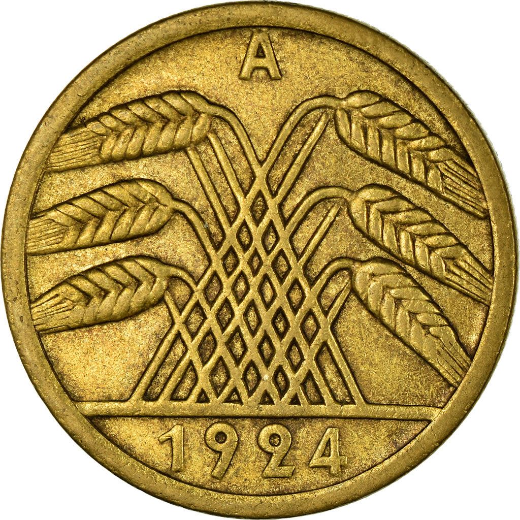 Germany | 50 Rentenpfennig Coin | Aluminium bronze | KM:34 | 1923 - 1924