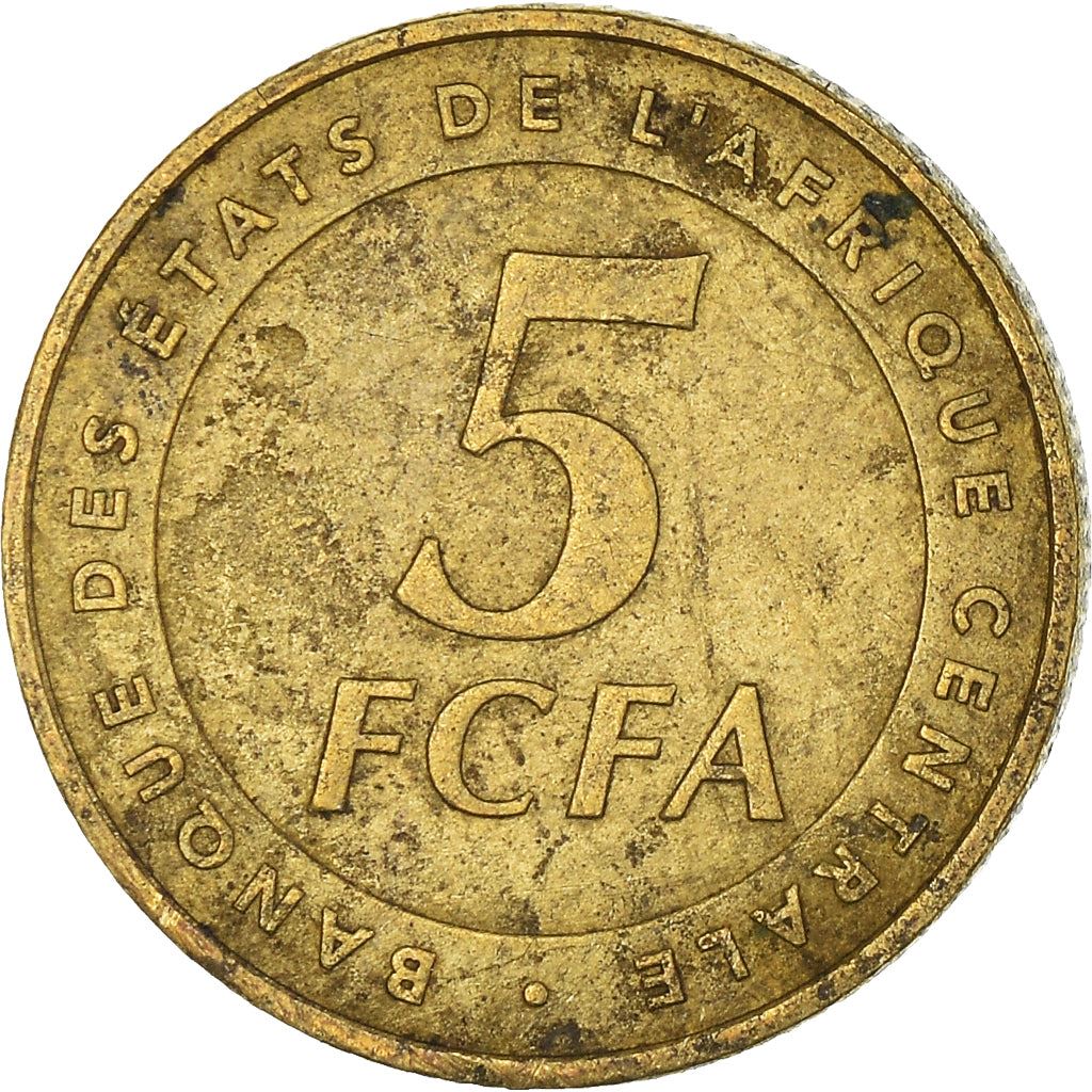 Central African States | 5 Francs Cfa Coin | Plants | Km:18 | 2006