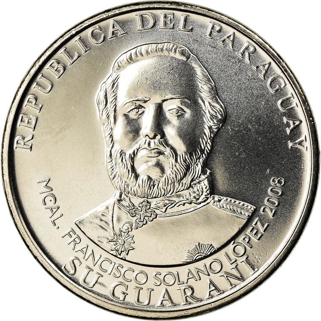 Paraguay | 1000 Guaranies Coin | Francisco Solano Lopez | Km:198 | 2006 - 2022