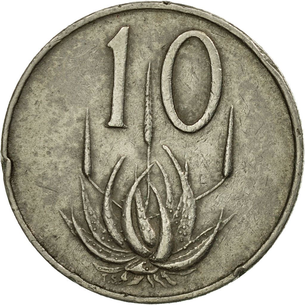 South Africa 10 Cents Afrikaans Legend - SUID-AFRIKA Coin KM68.2 1965 - 1969