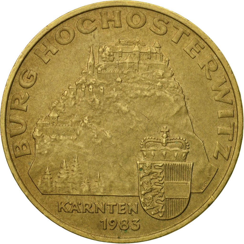 Austria | 20 Schilling Coin | Hochosterwitz Castle | Km:2960 | 1983 - 1993