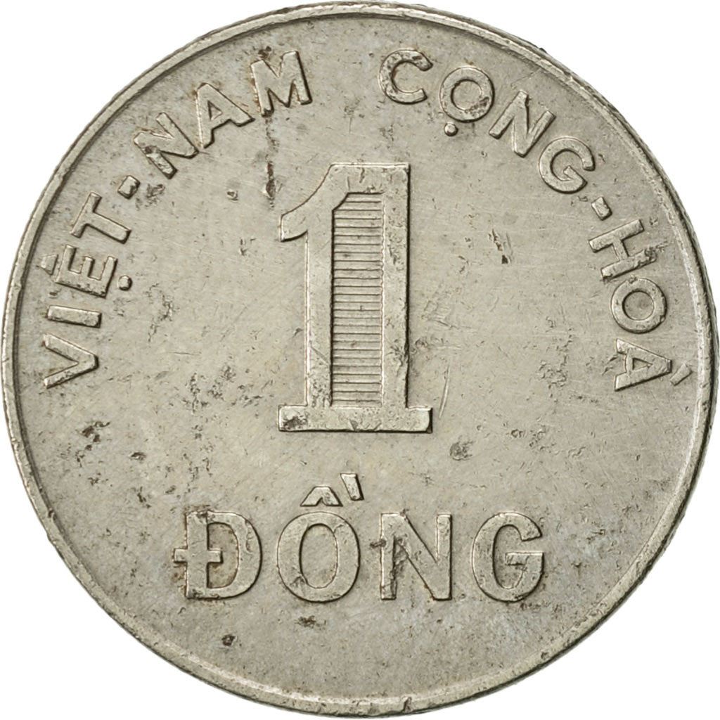 South Vietnam | 1 Dong Coin | Rice stalks | Km:7A | 1971