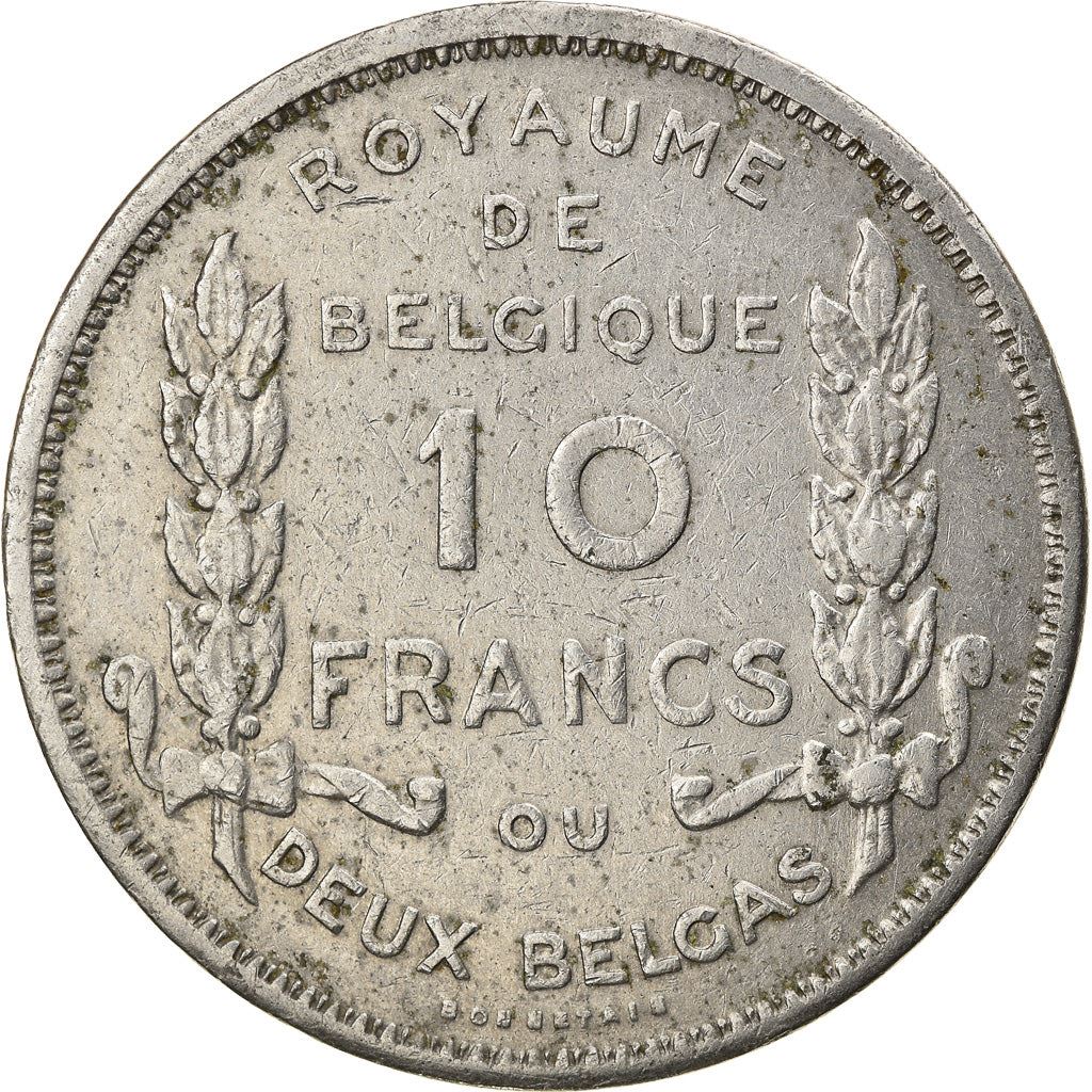 Belgian 2 Belga / 10 Francs Coin | Albert I Belgique | Laurel | KM99 | 1930