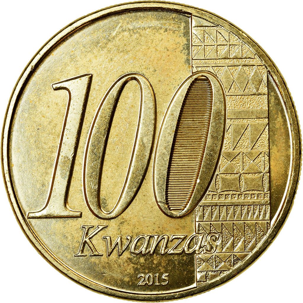 Angola | 100 Kwanzas Coin | Soldier | Angolan Flag | Km:113 | 2015
