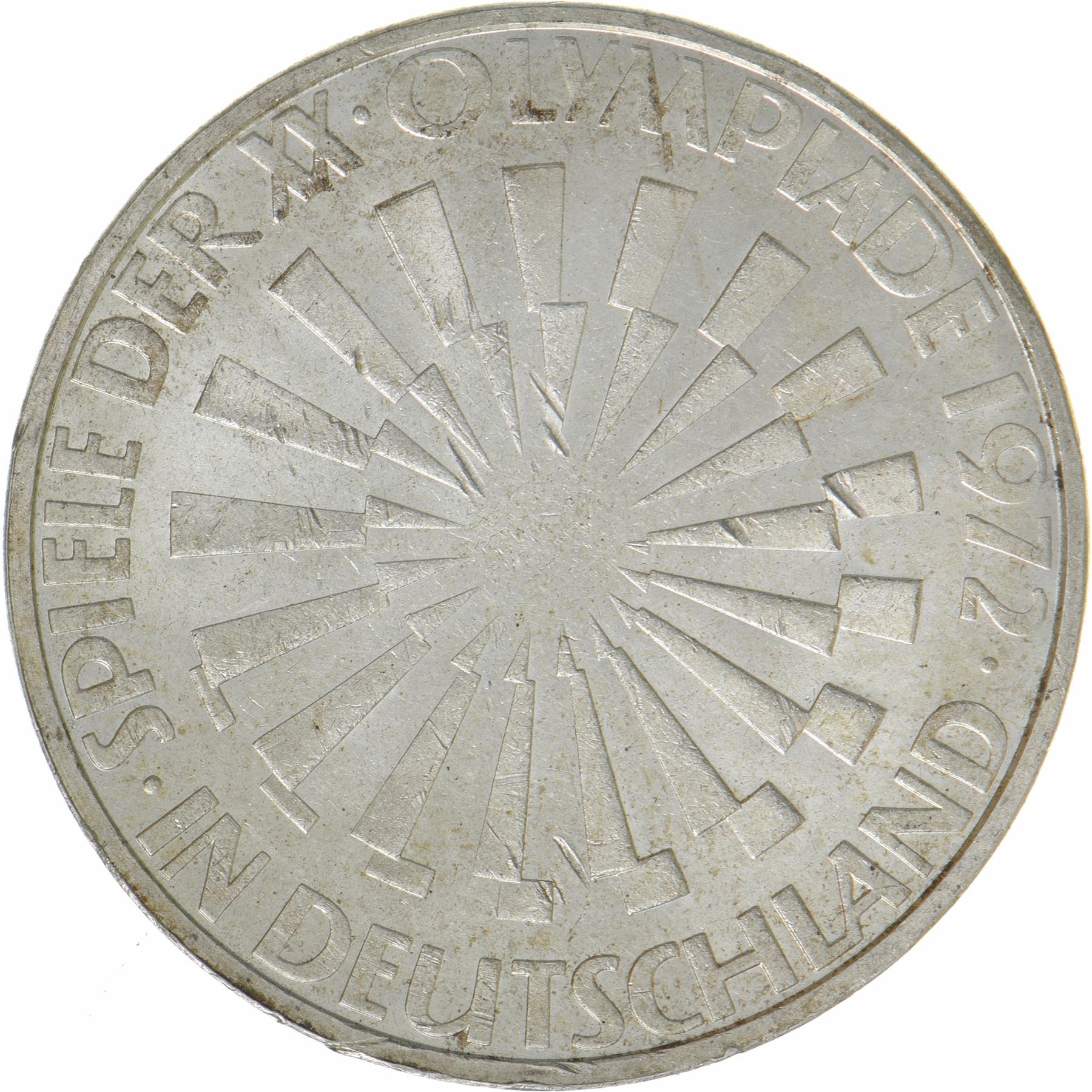 Federal Republic of Germany | 10 Deutsche Mark Coin | Olympic Games | KM:130 | 1972