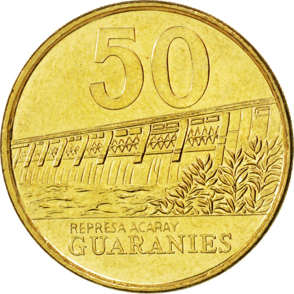 Paraguay | 50 Guaraní-mynt | José Félix Estigarribia | Km:191A | 1995 - 2005