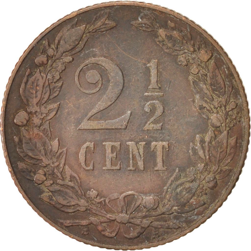 Netherlands | 2½ Cents Coin | A Lion | Bronze | KM:134 | 1903-1906