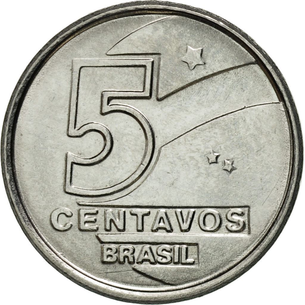 Brazil | 5 Centavos Coin | Fisher | Km:612 | 1989 - 1990