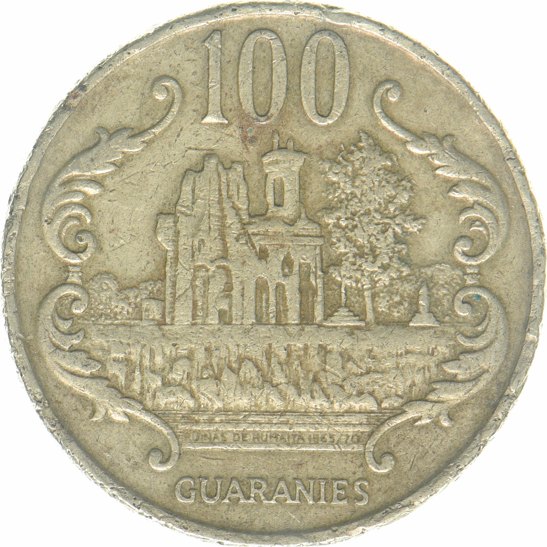 Paraguay | 100 Guaranies Coin | José Eduvigis Díaz | KM:177 | 1990