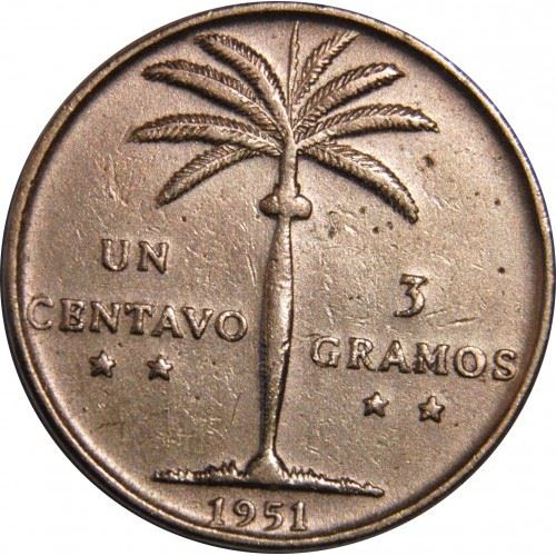 Dominican Republic 1 Centavo Coin | Liberty | KM17 | 1937 - 1961
