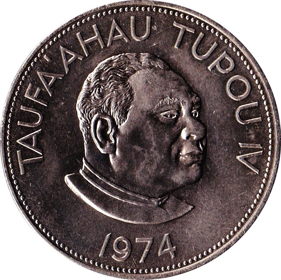 Tonga | Moneta da 1 Pa'Anga | Re Tupou IV | Stella | KM:33 | 1968 - 1974