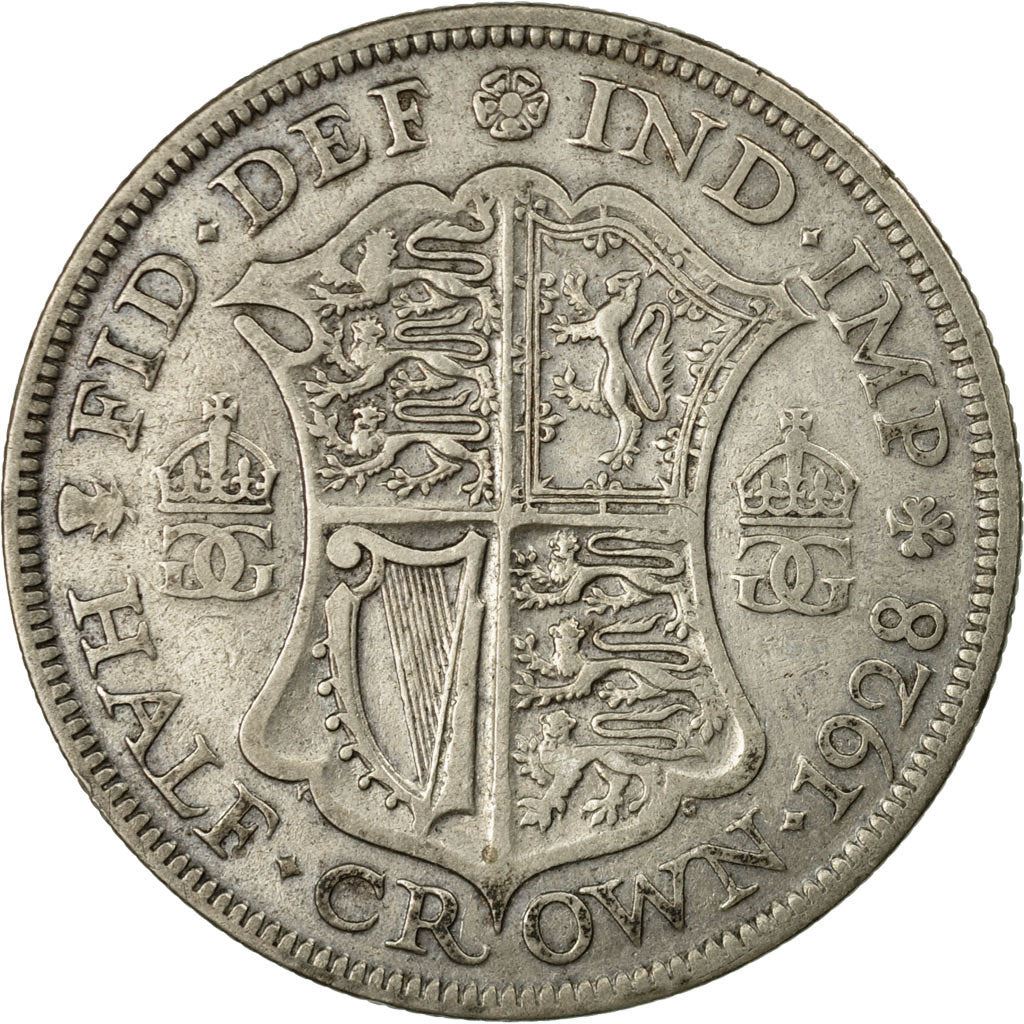 United Kingdom | 1/2 Crown Coin | George V | KM:835 | 1927 - 1936