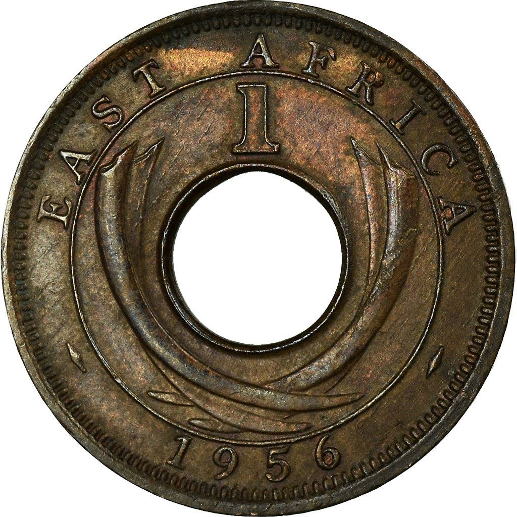 East Africa | 1 Cent Coin | Crown | Tusks | Km:35 | 1954 - 1962