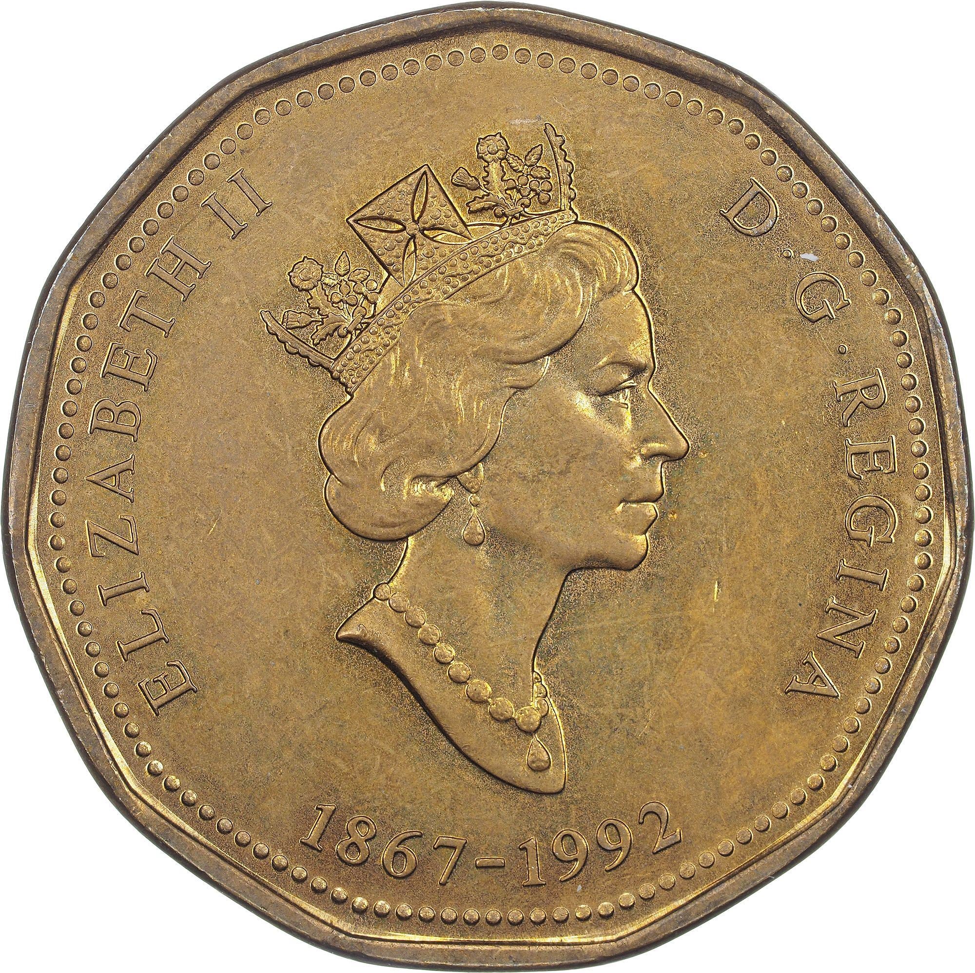 Canada | 1 Dollar Coin | Parliament | Bronze plated nickel | KM:218 | 1992