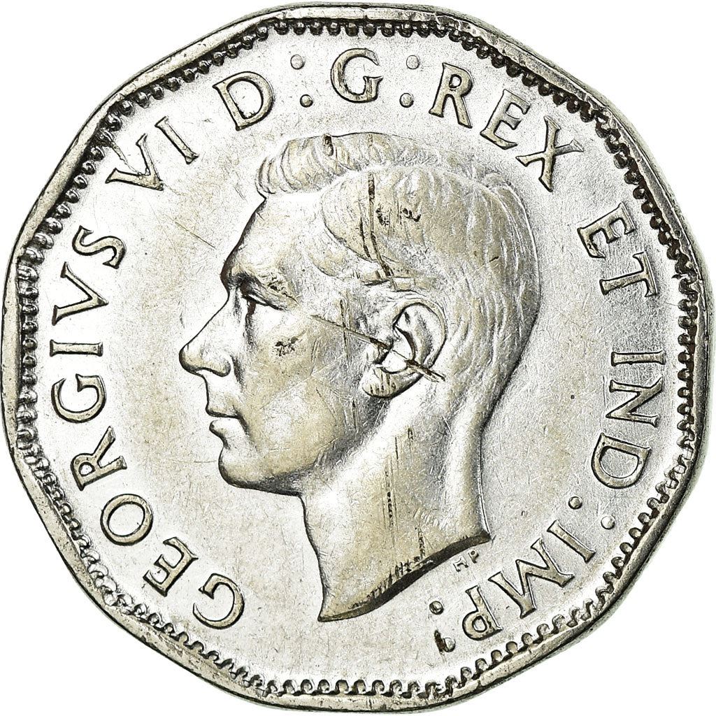 Canada | 5 Cents Coin | Chromium plated steel | KM:40a | 1944-1945