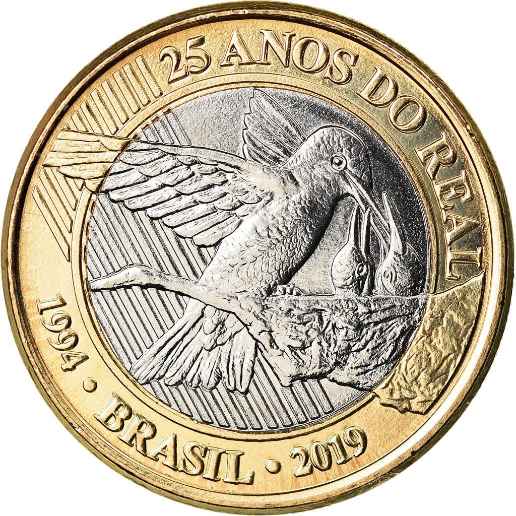 Brazil | 1 Real Coin | Hummingbird | Km:734 | 2019