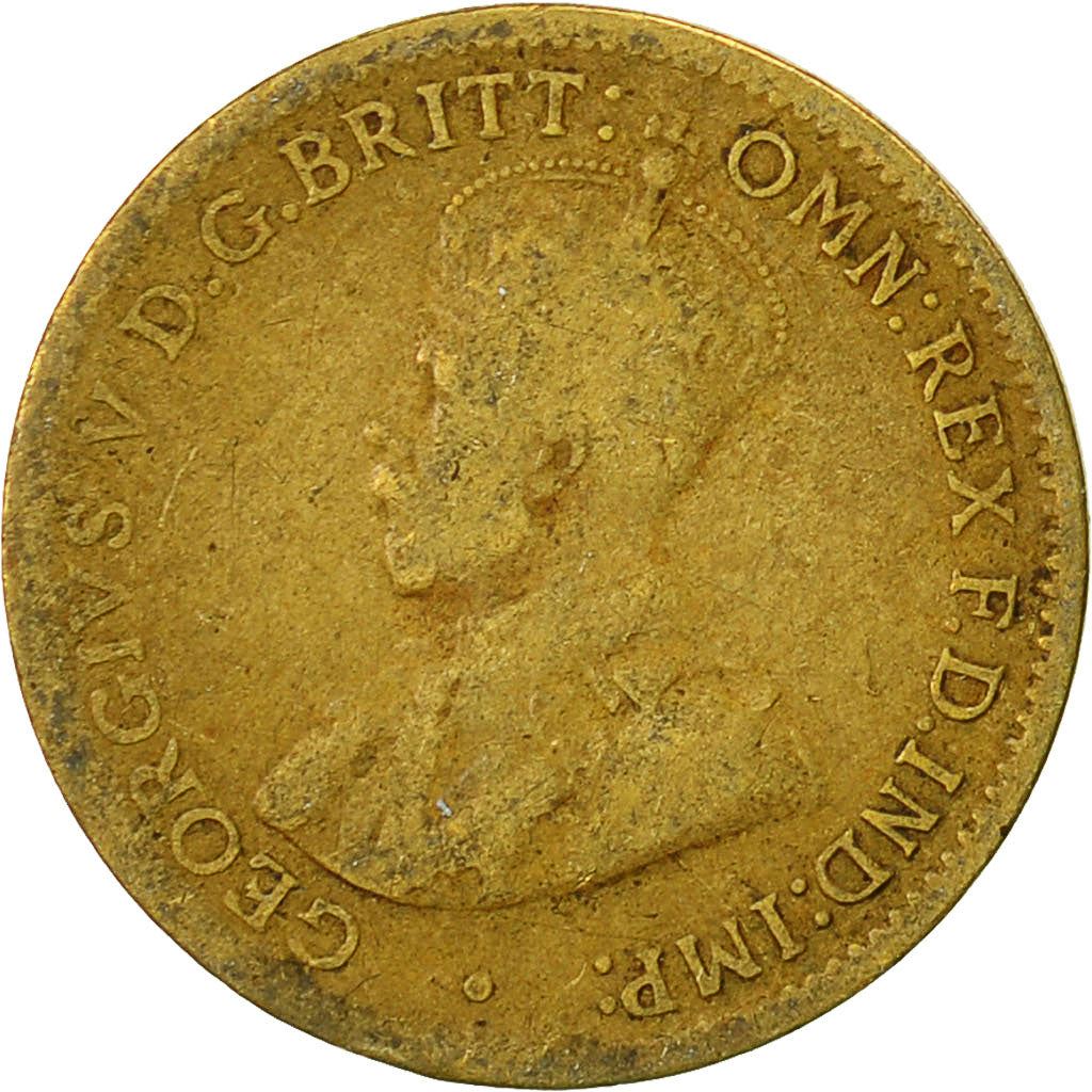 British West Africa | 3 Pence Coin | Wreath | George V | Km:10B | 1920 - 1936
