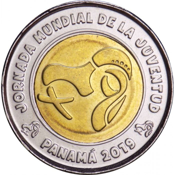 Panama | 1 Balboa Coin | World Youth Day | Km:168 | 2019