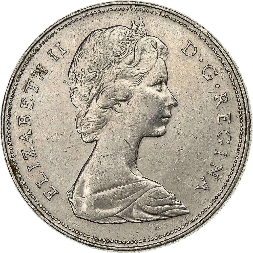 Kanada | 1 dolerio moneta | Nikelis | Antrasis portretas | KM:76.1; 76.2 | 1968–1976