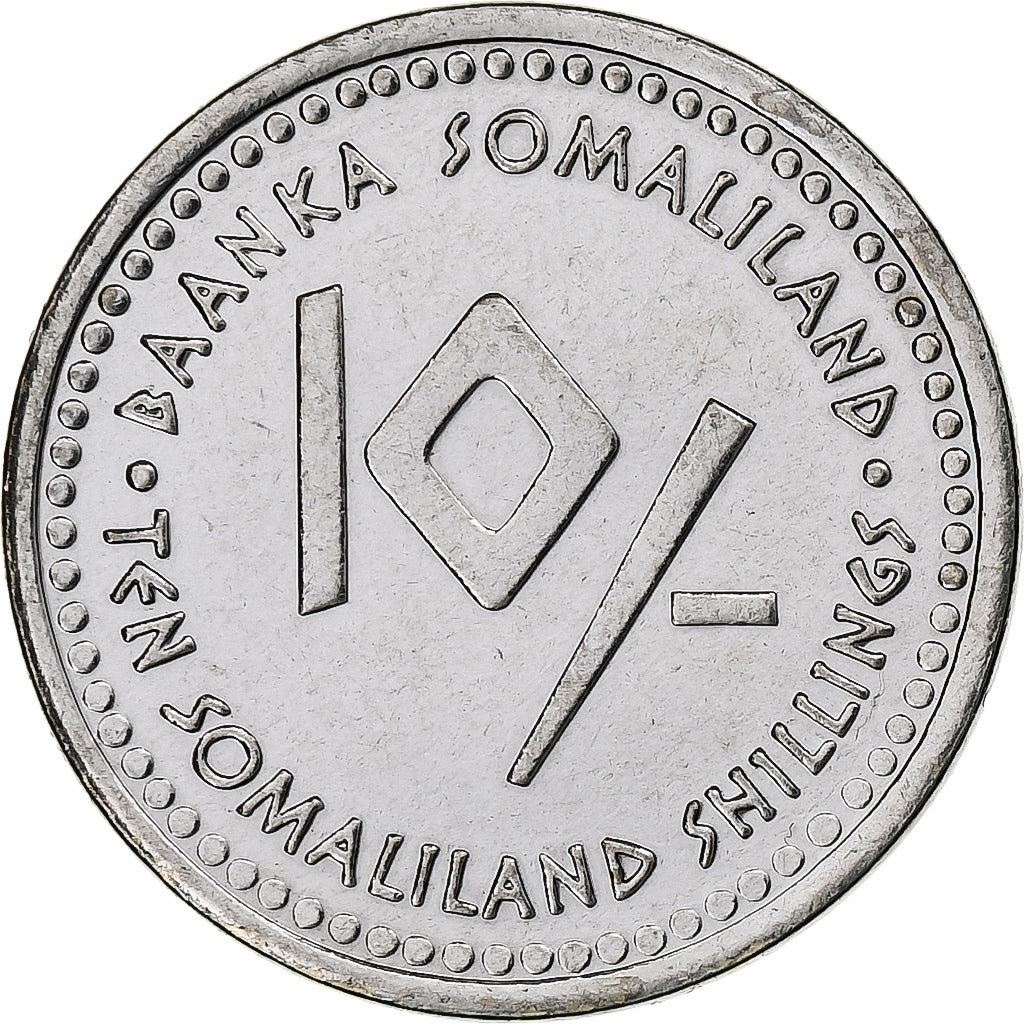 Somalilandas | 10 šilingų moneta | Jautis | Nerūdijantis plienas | KM:10 | 2006
