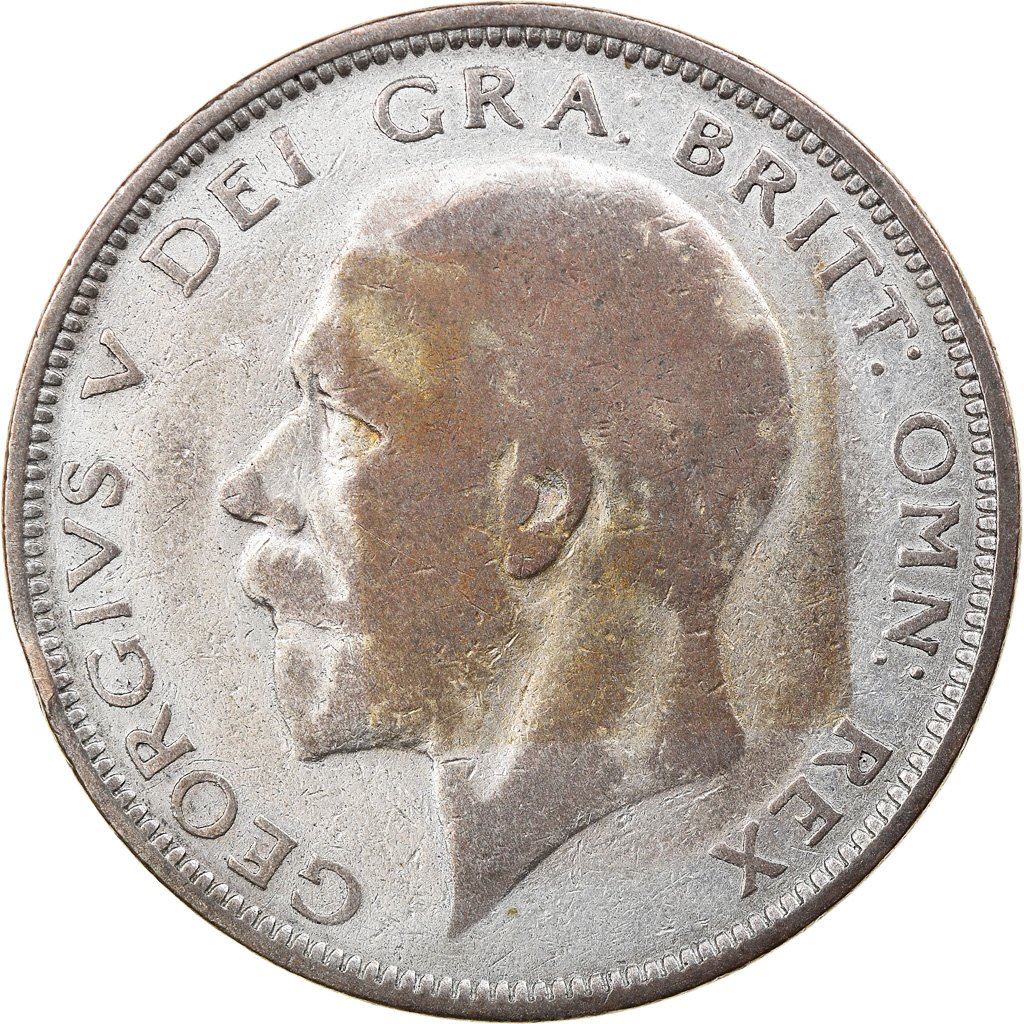 United Kingdom | 1/2 Crown Coin | George V | KM:835 | 1927 - 1936