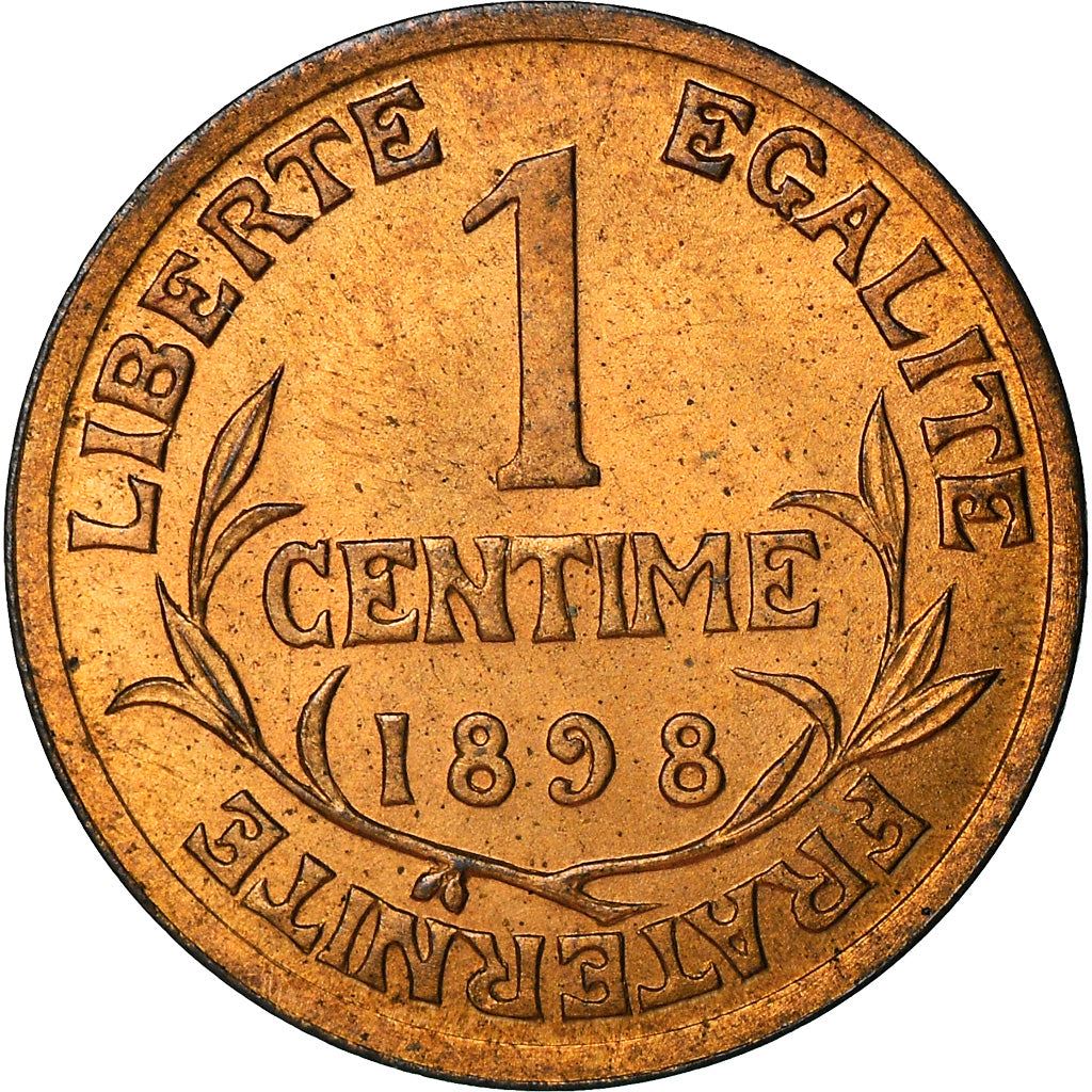 French 1 Centime Coin | Third Republic | KM840 | France | 1898 - 1920