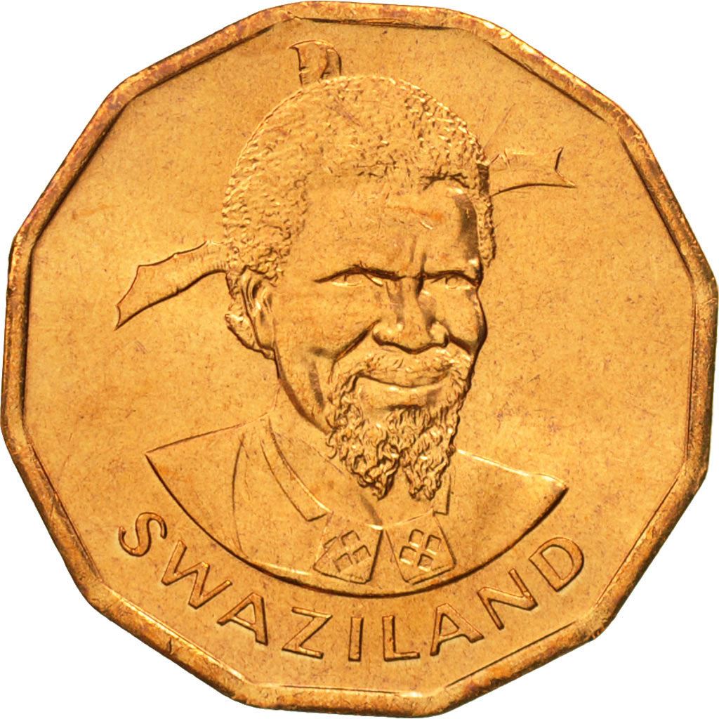 Eswatini | 1 Cent Coin | King Sobhuza II | Pineapple | KM7 | 1974 - 1983