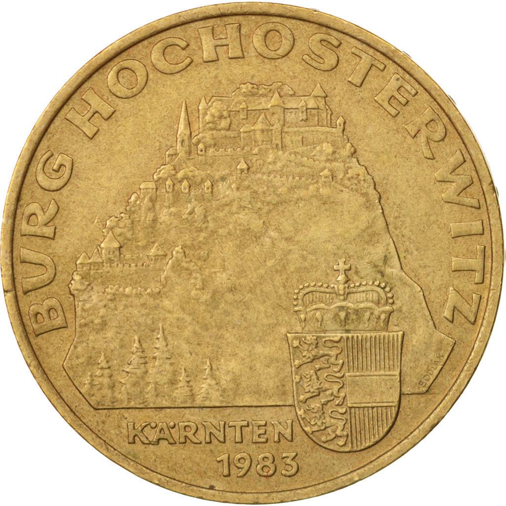 Austria | 20 Schilling Coin | Hochosterwitz Castle | Km:2960 | 1983 - 1993
