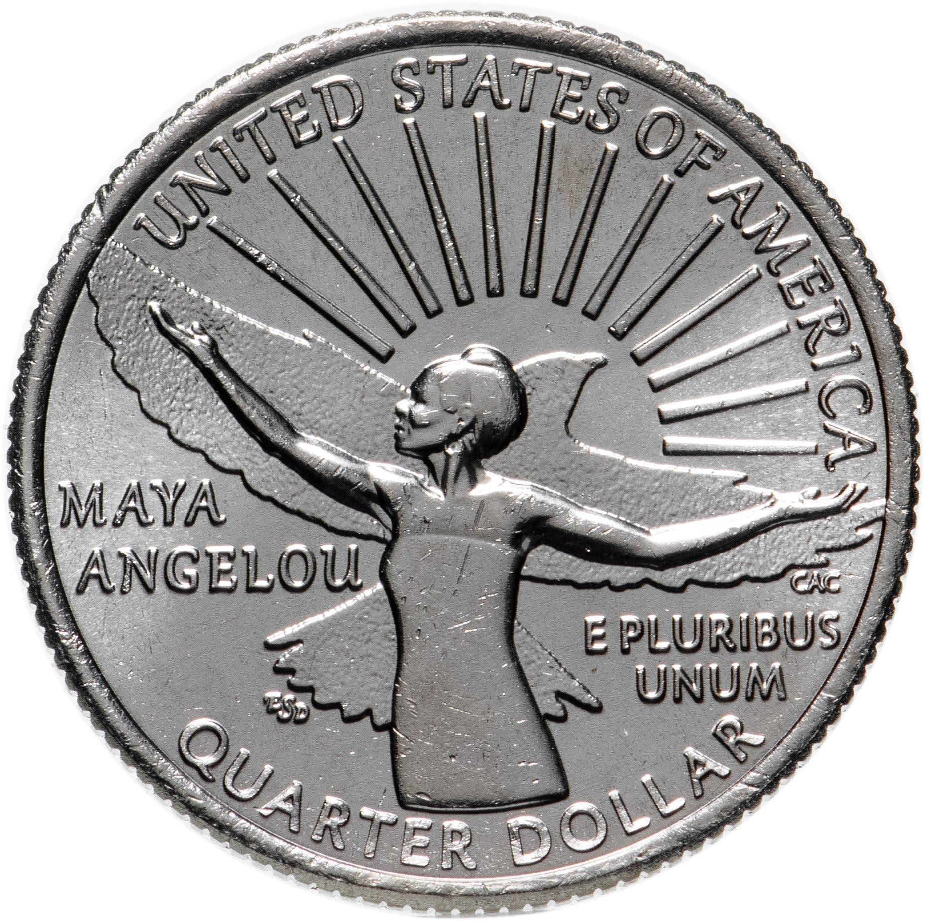 États-Unis | Pièce de 1/4 Dollar | Maya Angelou | KM : 766 | 2022