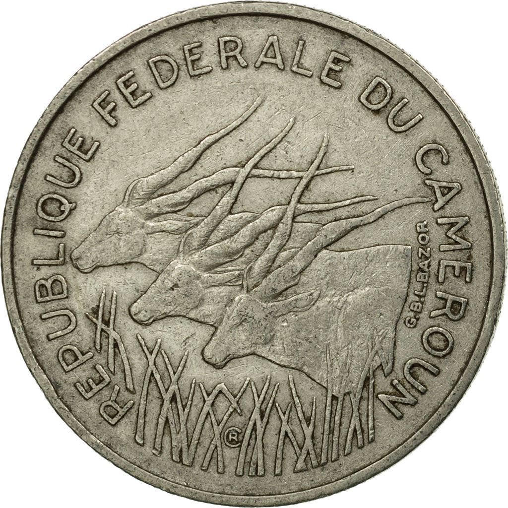 Cameroon | 100 Francs Coin | Giant Elands | Km:15 | 1971 - 1972