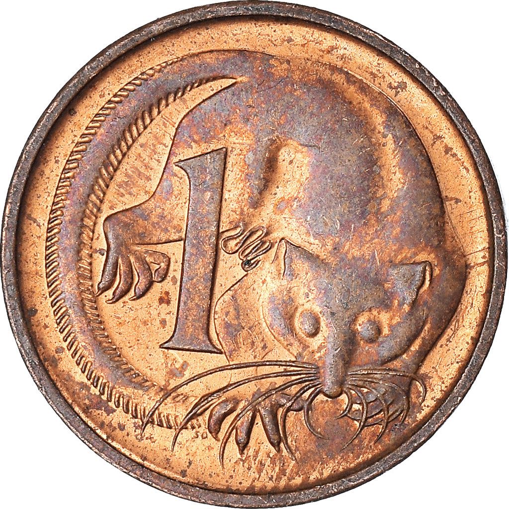 Australia | 1 Cent Coin | Feather-tailed Glider | Km:78 | 1985 - 1991