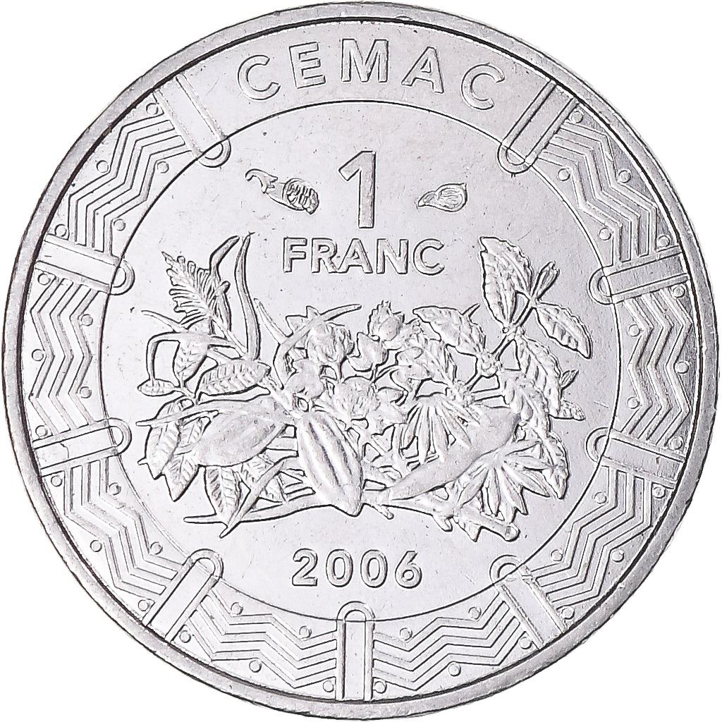 Central African States | 1 Franc Cfa Coin | Plants | Km:16 | 2006