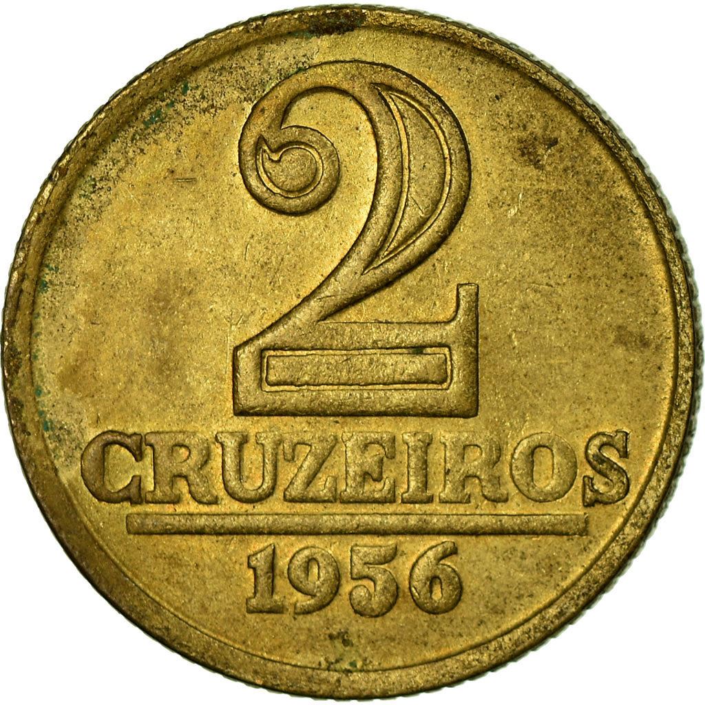 Brazil | 2 Cruzeiros Coin | Star | KM:568 | 1956