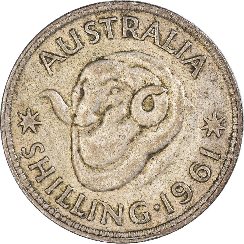 Australia | 1 Shilling Coin | Ram | Km:59 | 1955 - 1963