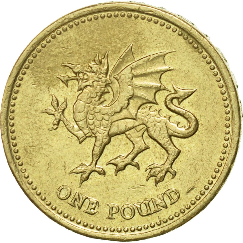 United Kingdom | 1 Pound Coin | Welsh Dragon | Km:1005 | 2000