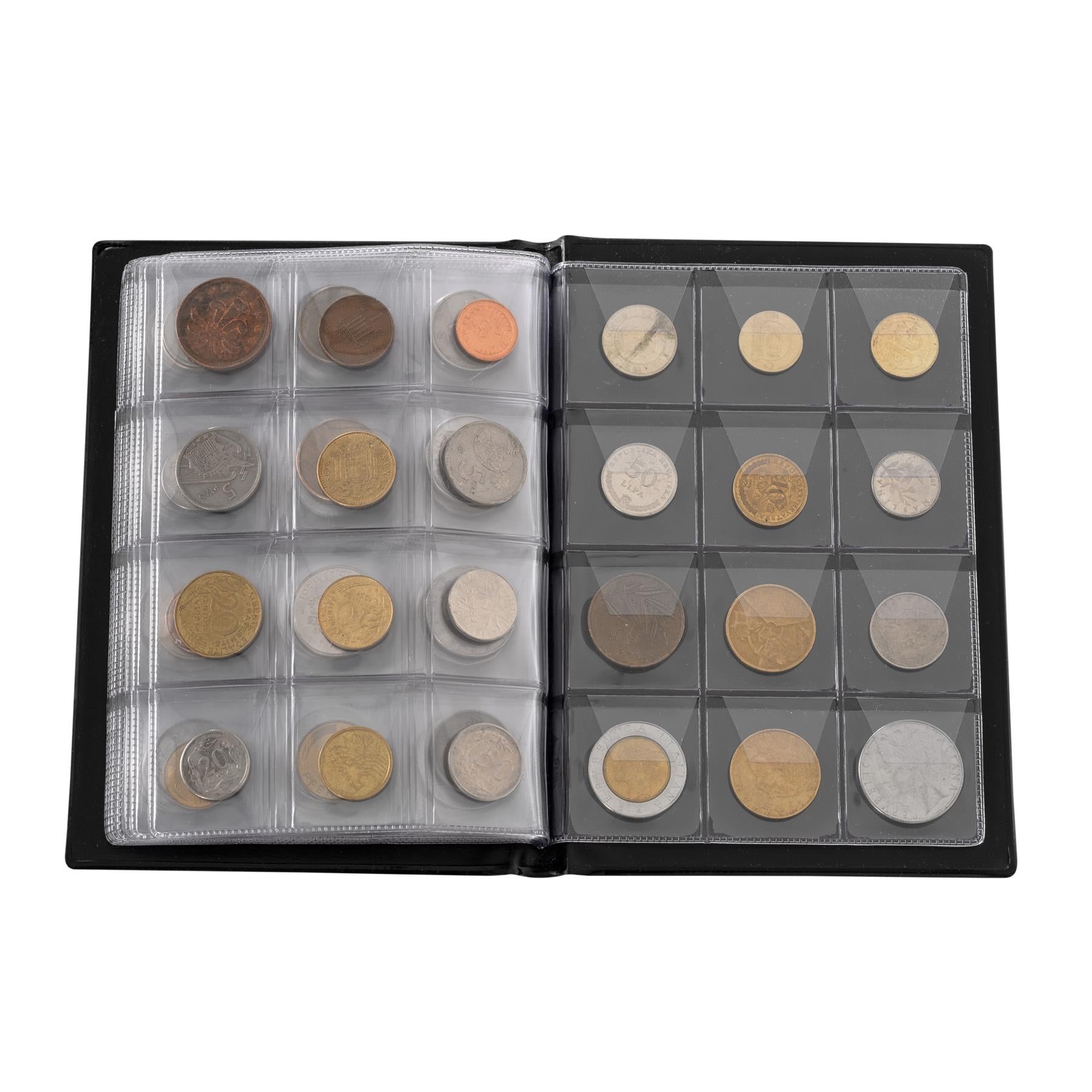 Coin Collection including Currency Album | Full Numismatic Book of Different Coins | 50 Unique Foreign Countries | Complete Coins Collections | Perfect Choice for Money Collectors