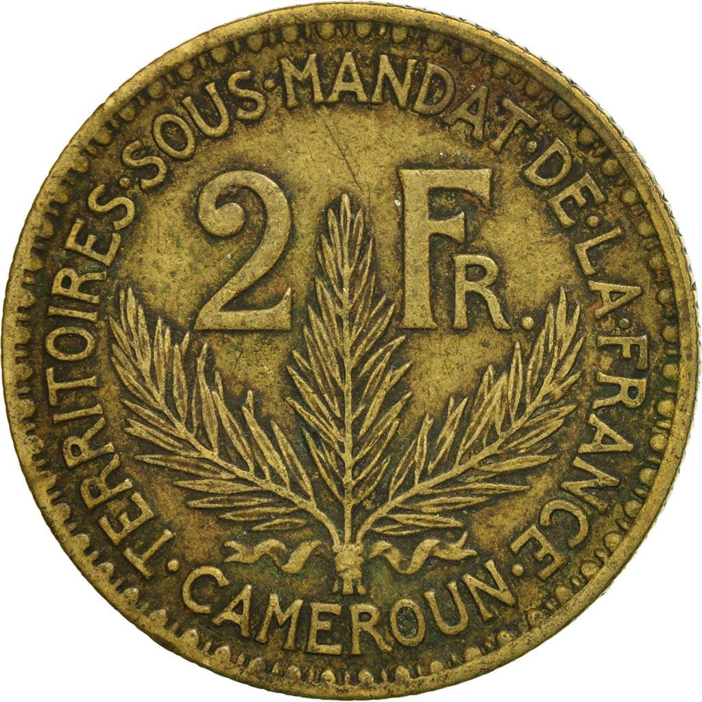 French Cameroon | 2 Francs Coin | Marianne | Phrygian Cap | Km:3 | 1924 - 1925