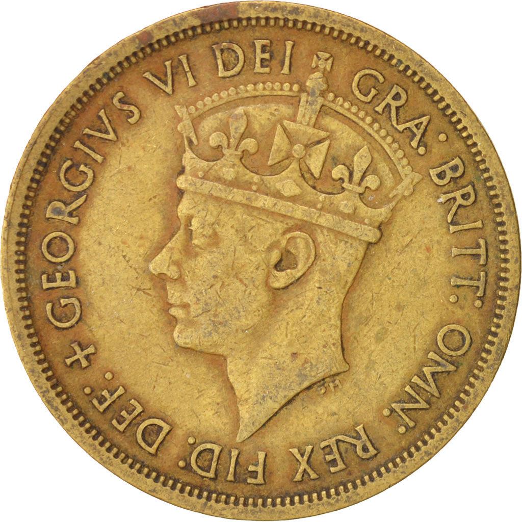 British West Africa | 2 Shillings Coin | Palm Tree | George VI | Km:29 | 1949 - 1952