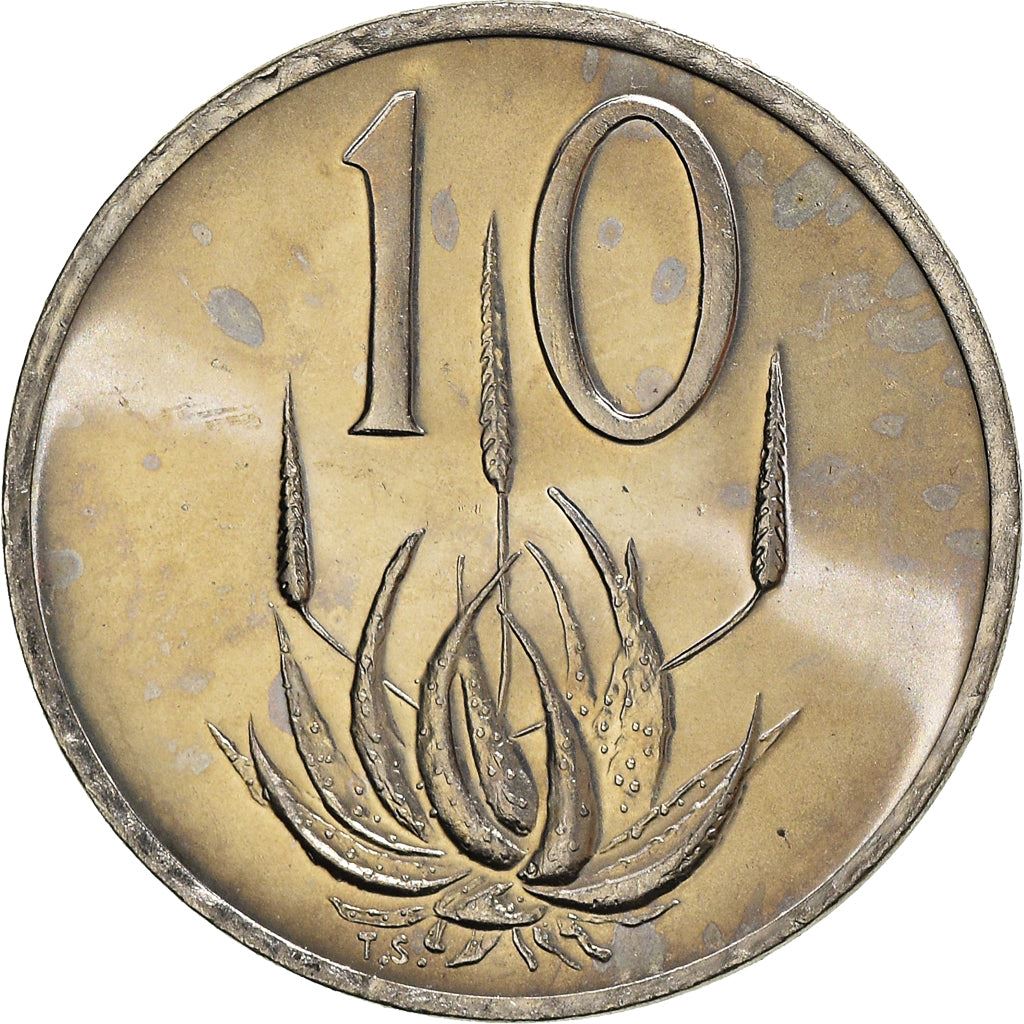 Sør-Afrika 10 Cent Mynt | Balthazar J. Vorster | KM112 | 1982
