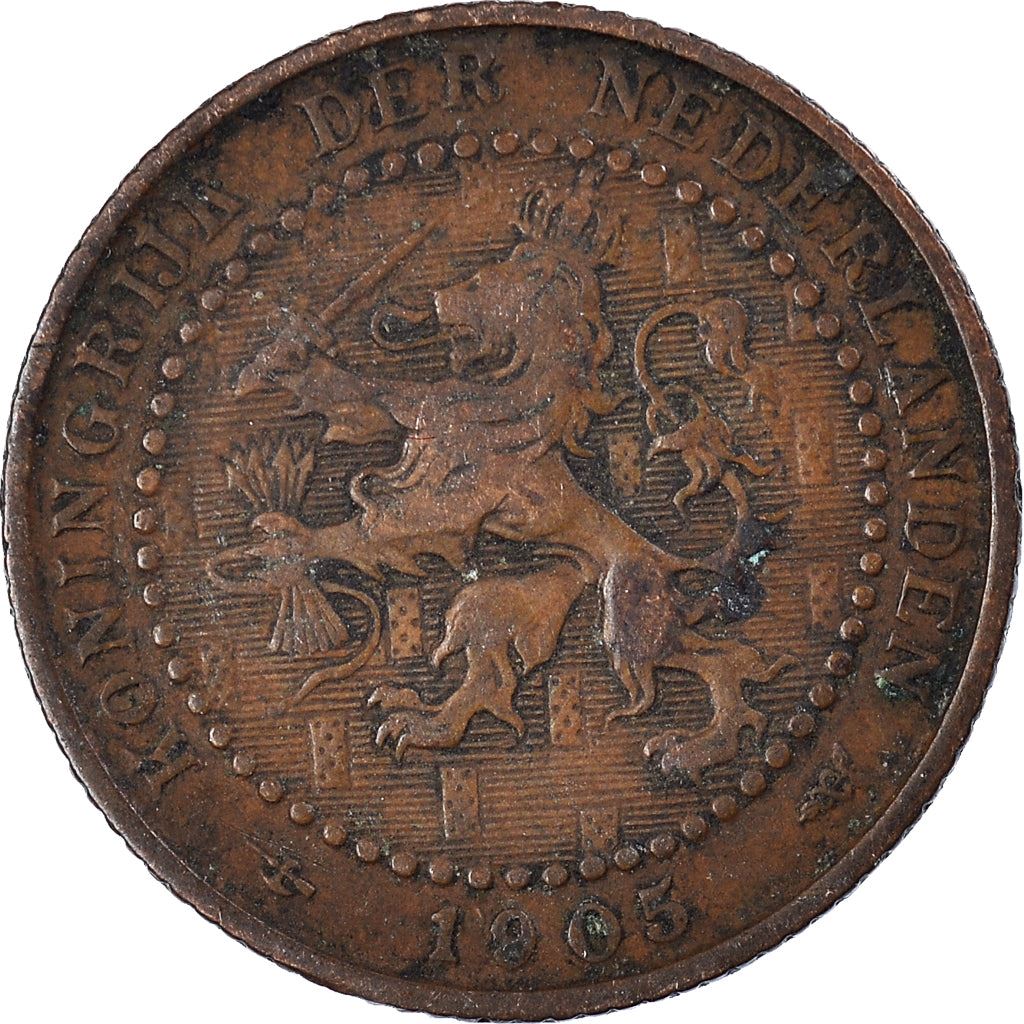 Netherlands | 1 Cent Coin | A Lion | Bronze | KM:132 | 1902-1907