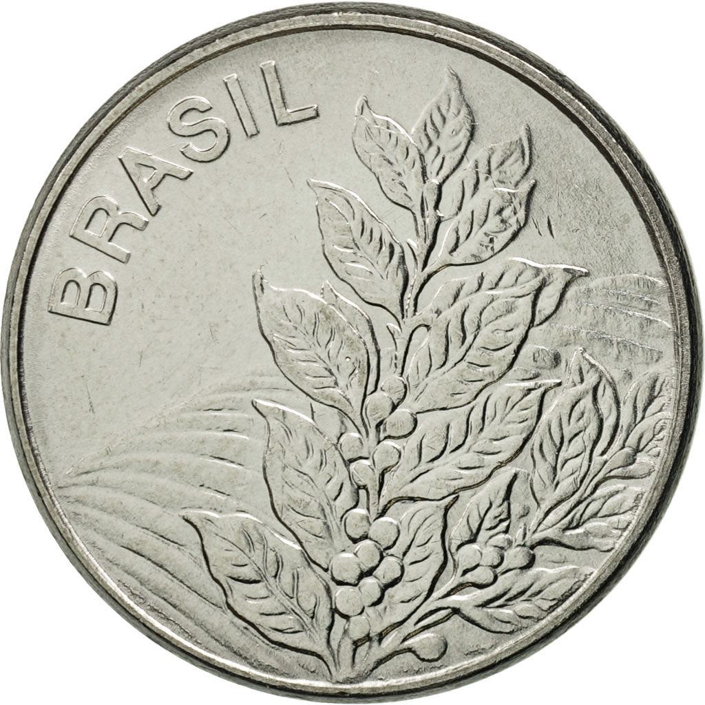 Brazil | 5 Cruzeiros Coin | Coffee plant | Km:591 | 1980 - 1984