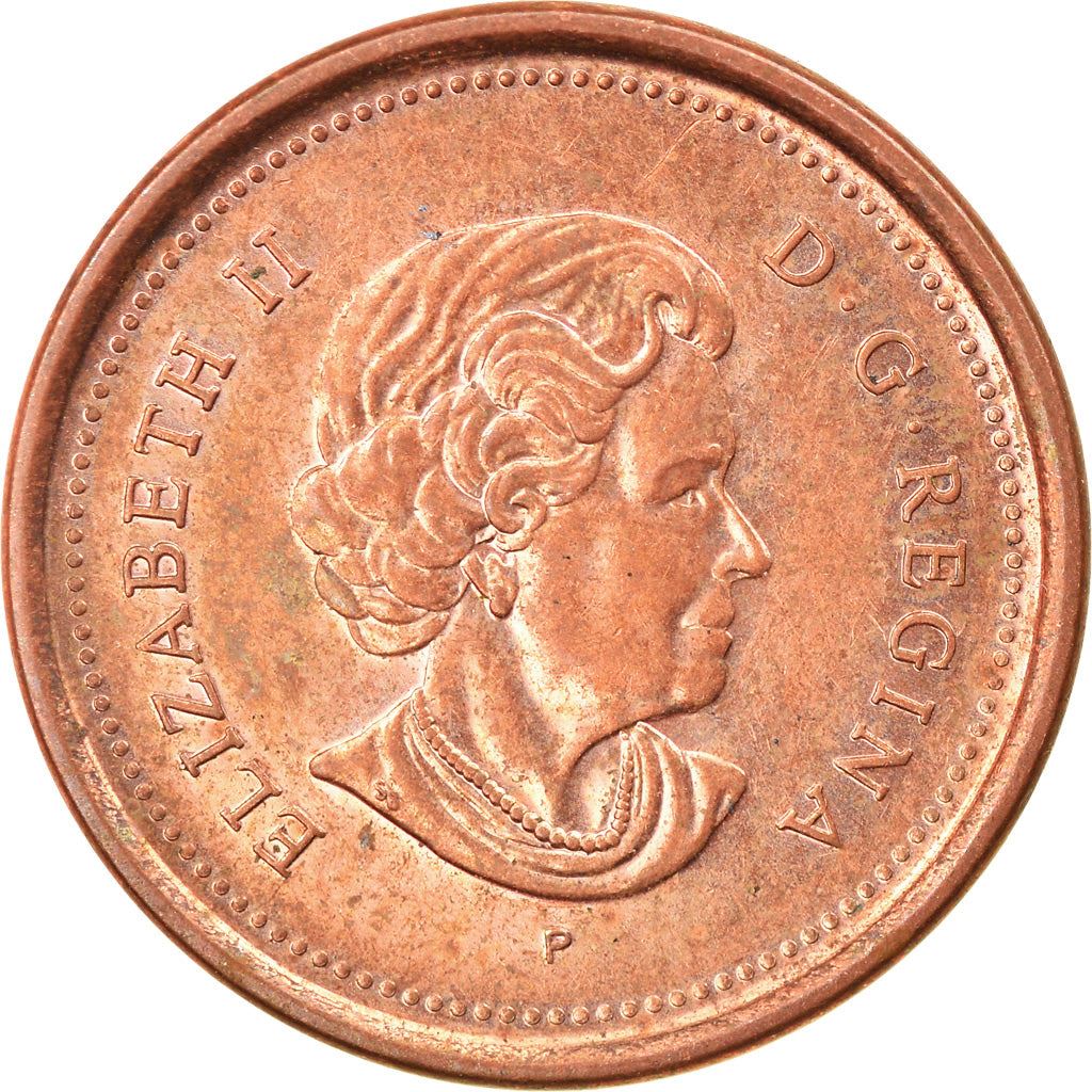Canada | 1 Cent Coin | Copper plated zinc | 4th portrait; non-magnetic | KM:490 | 2003-2012