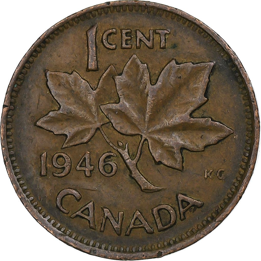 Canada | 1 Cent Coin | Bronze | KM:32 | 1937-1947