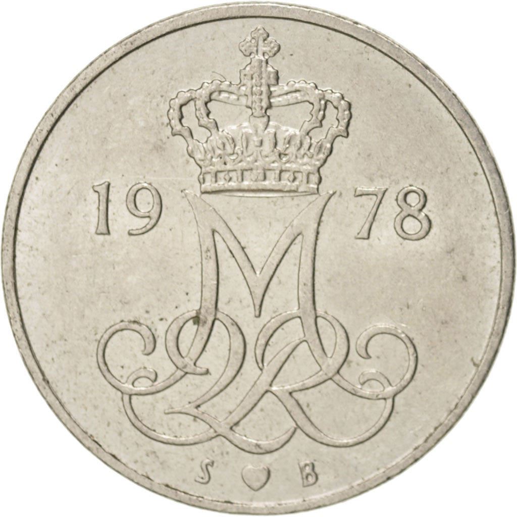 Denmark | 10 Ore Coin | Monogram | Km:860 | 1973 - 1988