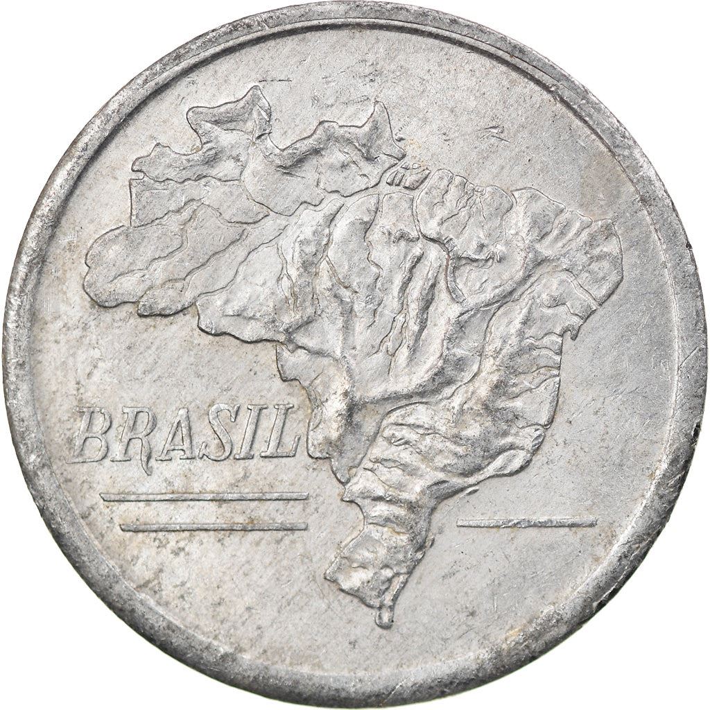 Brazil | 20 Cruzeiros Coin | Map of Brazil | Km:573 | 1965